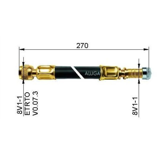 Ventīļpagarinātājs gumijas 270 mm