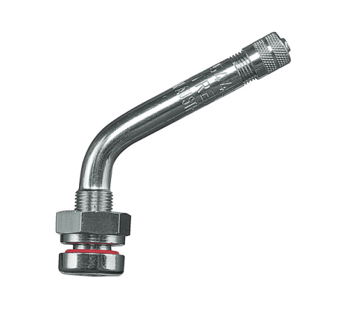 Metal valve for ALU wheels Ø 9,7 x 64 mm (curved 60°) TR543D