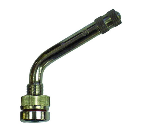 Metal valve for ALU wheels Ø 9,7x 59 mm (curved 75°) TR543C