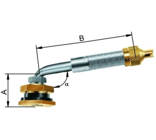 EM ventīlis Ø 20,5 x 119mm (90°) ar pamatni