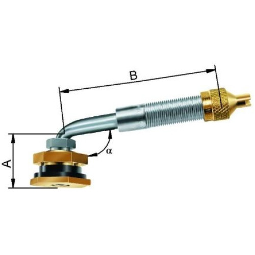 EM ventīlis Ø 20,5 x 119mm (90°) ar pamatni