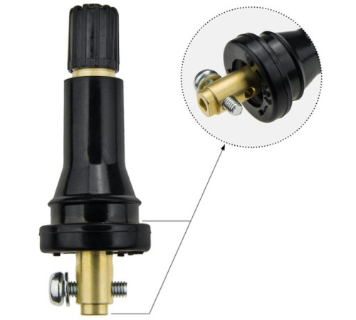Kits Nr. 17 TPMS remkomplekts. gumijas ventīlis ar skrūvi no sāna