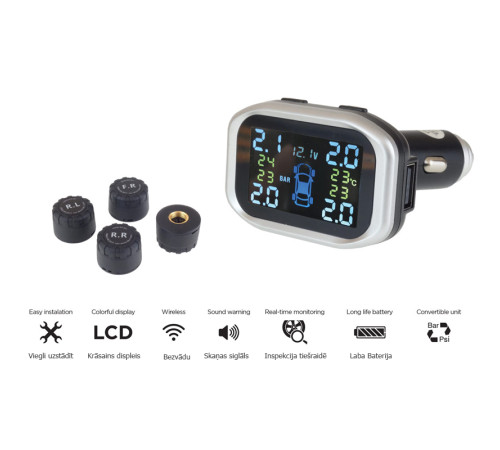 Spiediena sensoru sistēma TPMS 1