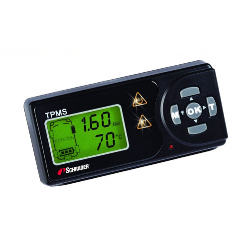 Firmas Schrader (Francija) spiediena sensoru sistēma ar monitoru RetroKit-TPMS