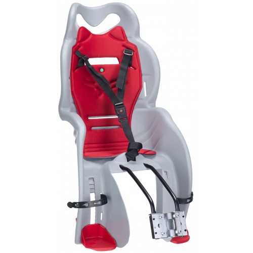 Bērnu velo sēdeklis HTP Italy Sanbas T-rāmis gaiši pelēks