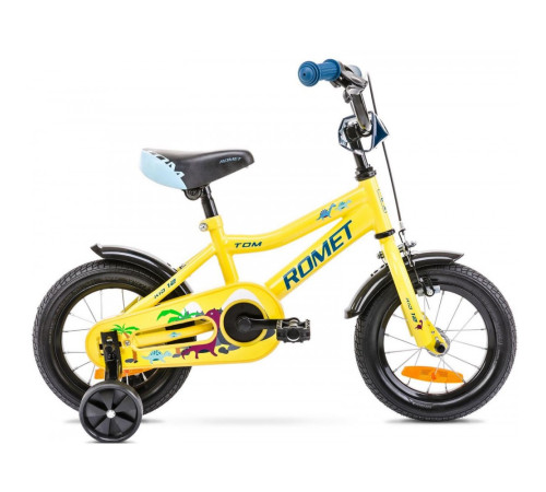 Bērnu divritenis Romet Tom 12" 2021 yellow-blue
