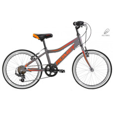 Bērnu divritenis 6 ātrumi Romet Rambler 20" Kid 1 Alumīnija rāmis Graphite - orange