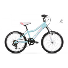 Bērnu divritenis 6 ātrumi Romet Jolene 20" Kid 1 Alumīnija rāmis 2021  BLUE - PINK
