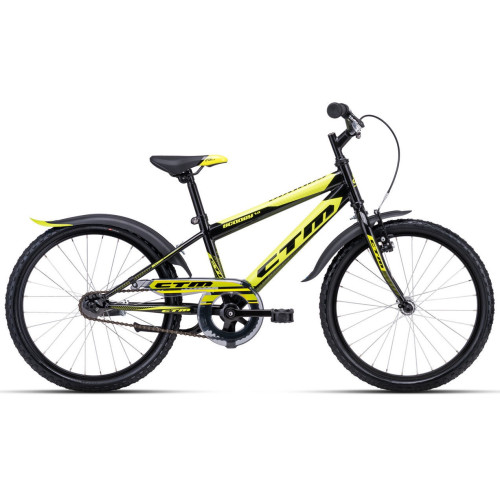 Bērnu divritenis CTM 20" Scooby 1.0 Melns ar dzelteno