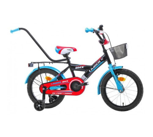 Bērnu divritenis Monteria Limber 16" black blue red