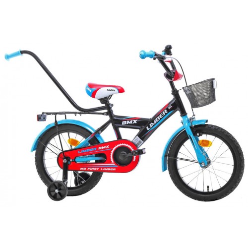 Bērnu divritenis Monteria Limber 16" black blue red