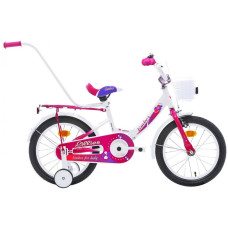 Bērnu divritenis Monteria Limber 16" 2021 white - pink