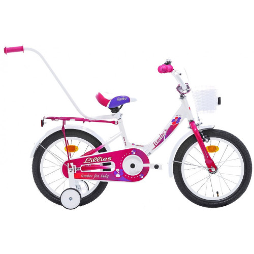 Bērnu divritenis Monteria Limber 16" 2021 white - pink