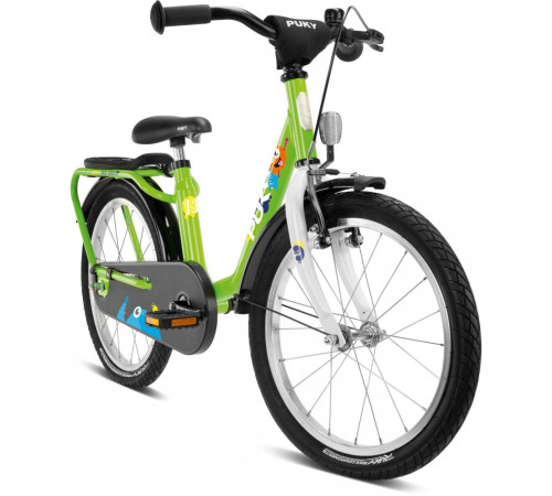 Bērnu divritenis PUKY Steel 18" kiwi - white