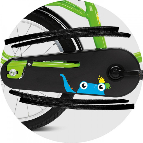 Bērnu divritenis PUKY Steel 18" kiwi - white