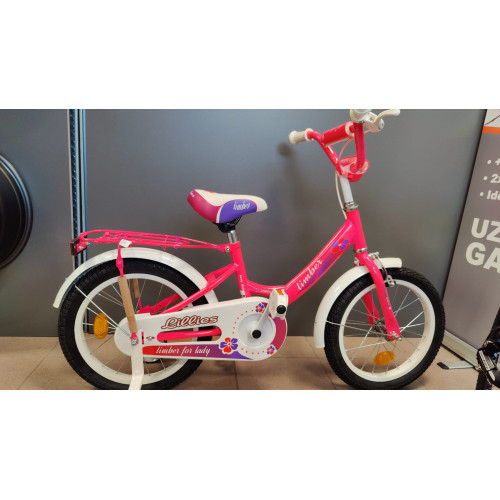 Bērnu divritenis Monteria Limber 16" 2021 white - pink