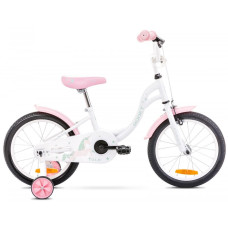 Bērnu divritenis Romet Tola 16" 2021 white-turquoise