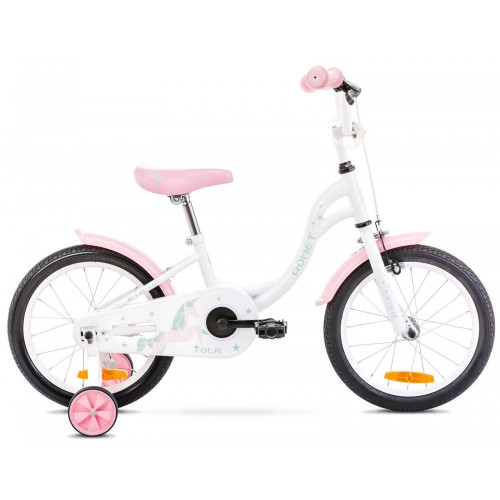 Bērnu divritenis Romet Tola 16" 2021 white-turquoise