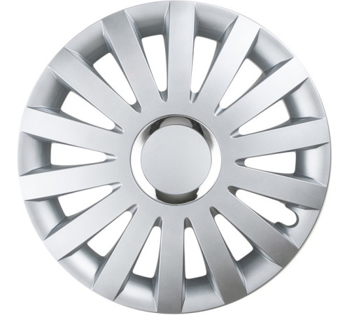 Dekoratīvā riteņu uzlika SAIL silver chrome 15"