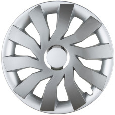 Dekoratīvā riteņu uzlika CLIFF silver chrome 15"