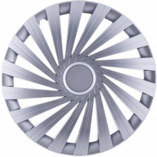 Dekoratīvā riteņu uzlika WARRIOR silver chrome 15"