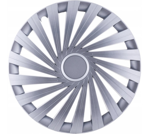 Dekoratīvā riteņu uzlika WARRIOR silver chrome 15"