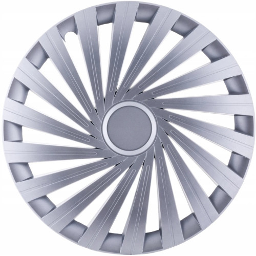 Dekoratīvā riteņu uzlika WARRIOR silver chrome 15"