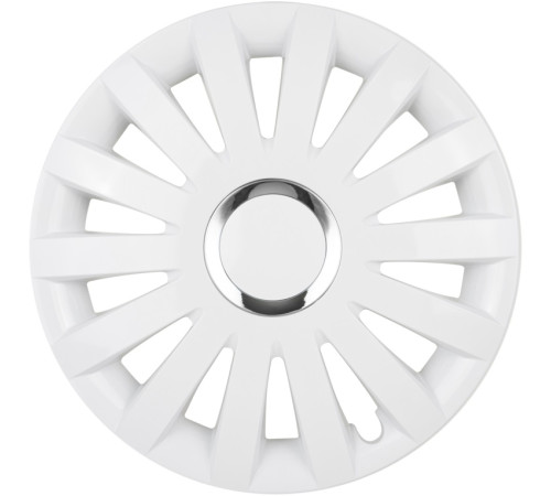 Dekoratīvā riteņu uzlika SAIL white chrome 15"