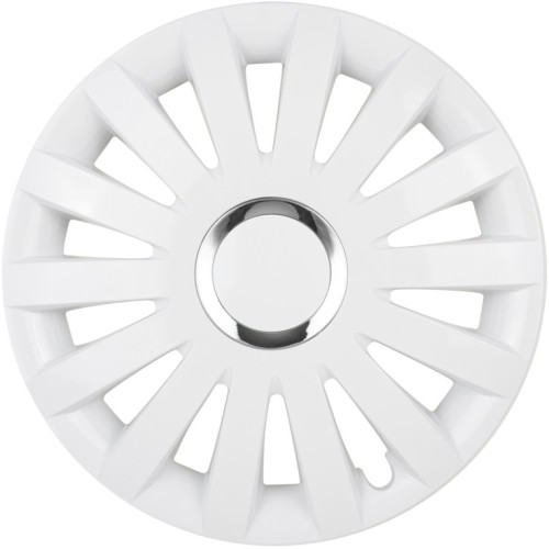 Dekoratīvā riteņu uzlika SAIL white chrome 15"