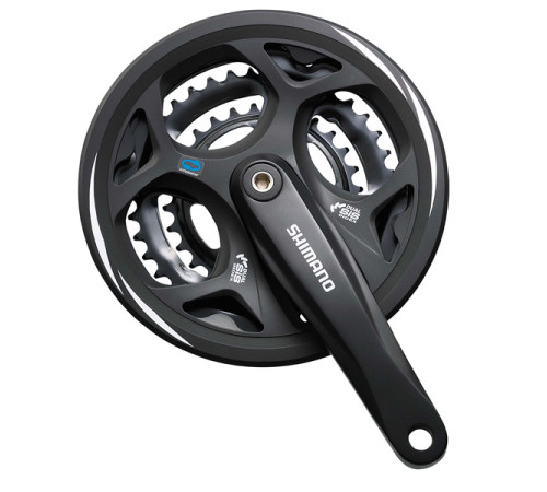 Priekšējie zobratu blok Shimano ALTUS FC-M311-48T 175MM 7/8-speed black-48X38X28T