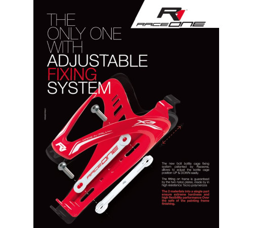 Bottle cage RaceOne X3 RACE white
