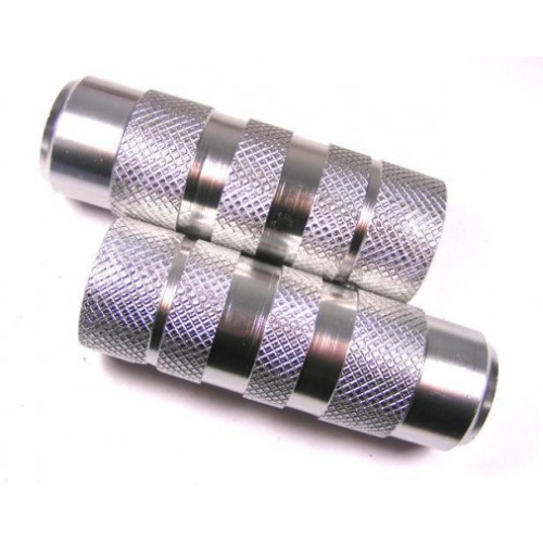 BMX alloy axle 38x110mm x M14 silver