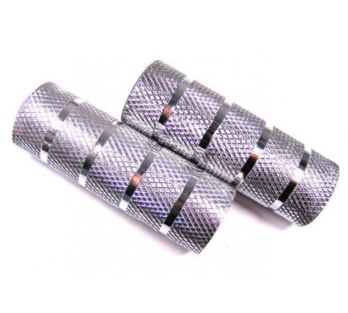 Kāju balstam BMX steel axle FI38x110mm x 3/8 silver