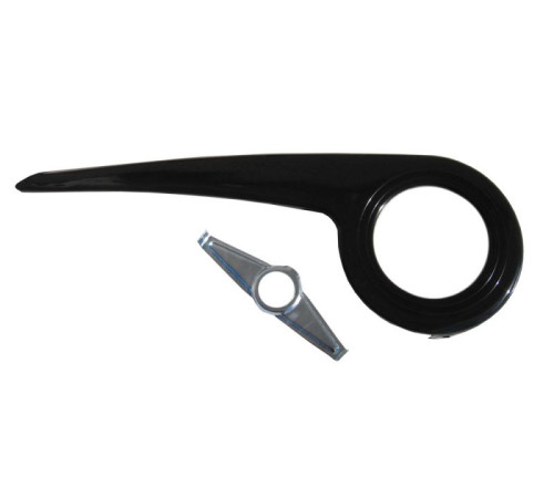 Chain cover 36/38T fi35 with bracket black