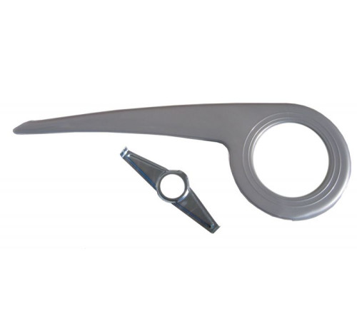Chain cover 36/38T fi35 with bracket silver