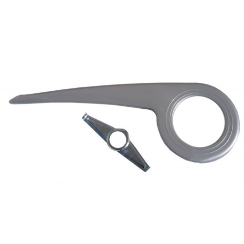 Chain cover 36/38T fi35 with bracket silver
