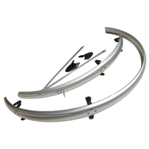 Mudguards set Orion OR 26"x53mm nylon silver
