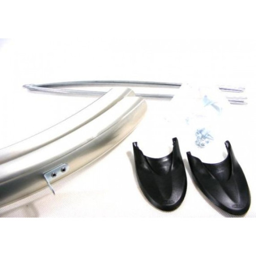 Mudguards set Orion OR 26"x53mm nylon silver