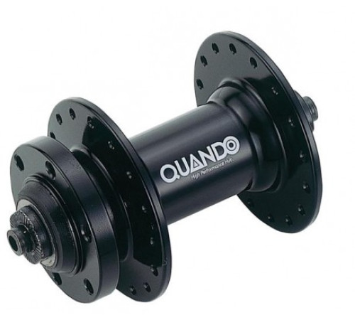 Front hub Quando 36H Disc 6-bolt QR black