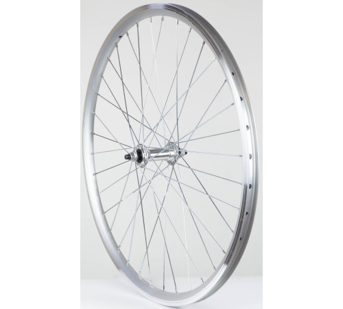 Front wheel 26" alloy hub, DoubleWall silver rim