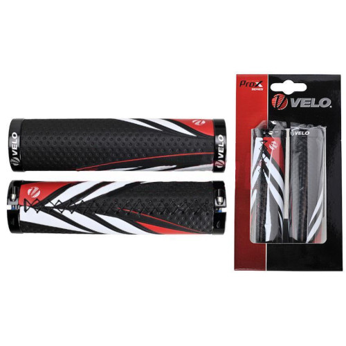 Grips Velo ProX VLG-851AD3 130mm GEL Lock-on black-red