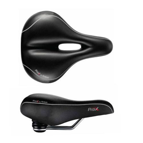 Saddle Velo ProX VL-6103E Elastomer D2 Zone Full Cut GEL black