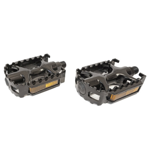 Pedals Azimut MTB black Alu 9/16" w/bearings and reflectors (1003)