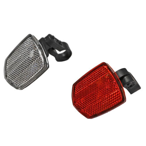 Bicycle accessories "Reflectors" Azimut white and red with brackets