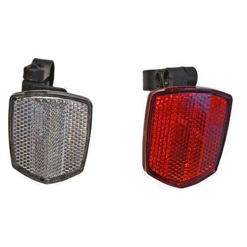 Bicycle accessories "Reflectors" Azimut white and red with brackets