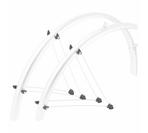 Mudguards set Orion OR 28"x53mm nylon white