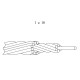 Brake cable Saccon Italy galvanized (1x19) 1.5x1800mm