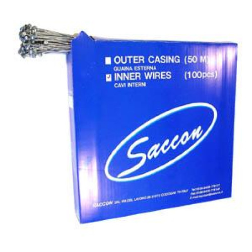 Brake cable Saccon Italy stainless 1.5x1800mm 100pcs. Box