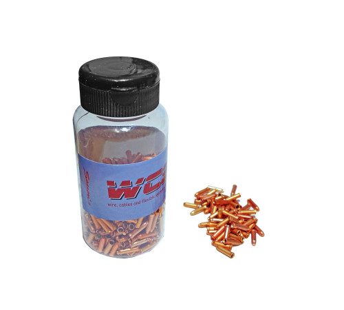 Cable end caps Saccon Italy Alu 500pcs. bottle orange