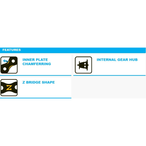 Chain KMC Z7 Grey/Brown 7/8-speed 114-links